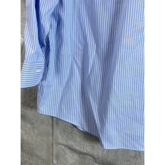 BROOKS BROTHERS Men's Blue Striped Regent-Fit Button-Up Dress Shirt SZ 16.5/32 - Picture 8 of 11